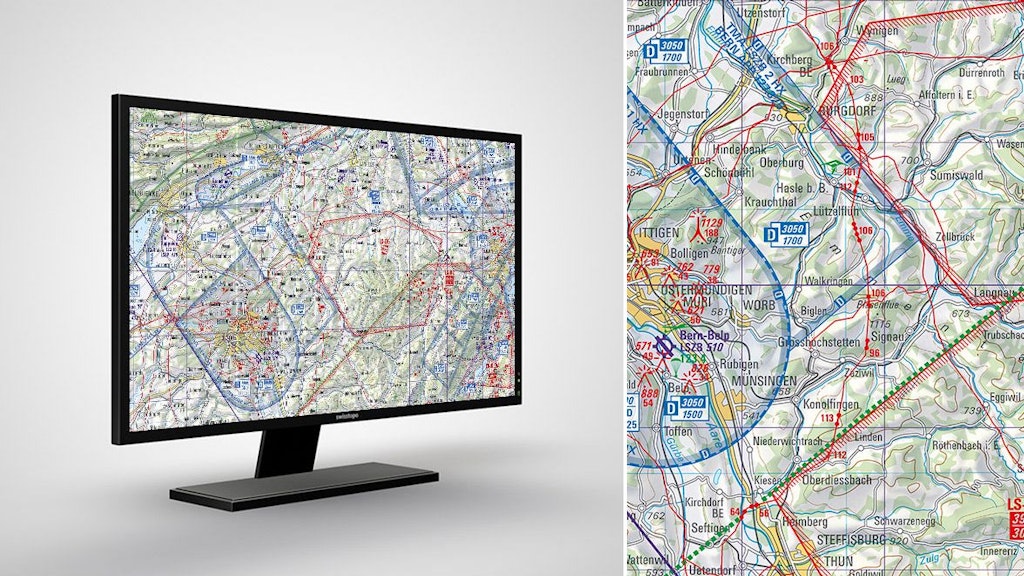 Digitale Segelflugkarte: Segelflugkarte 1:300 000